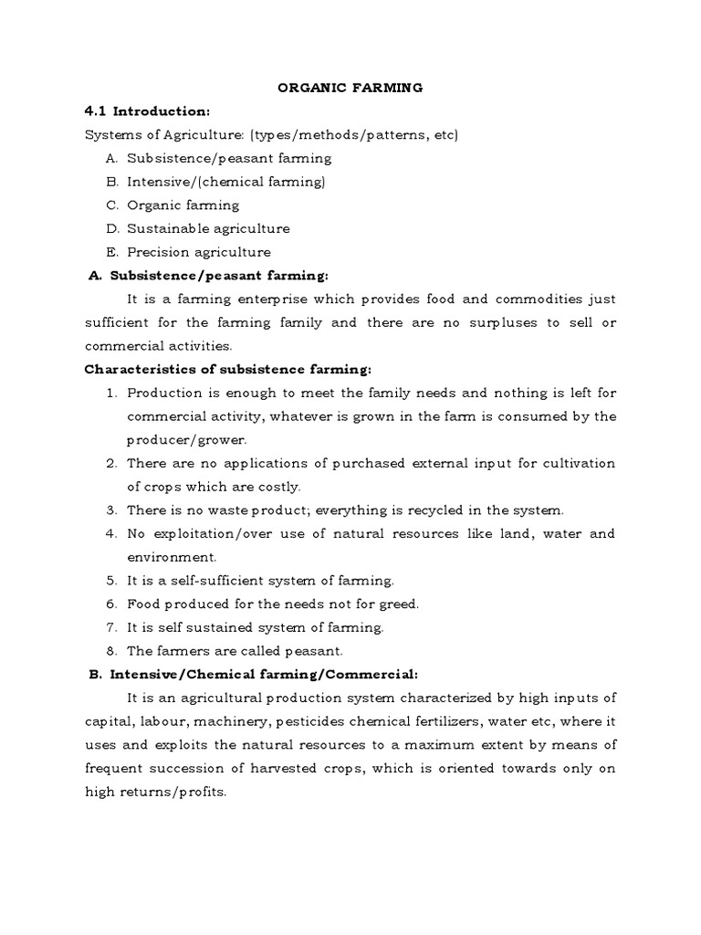 Principles of Organic Farming Overview | PDF | Agriculture | Organic ...