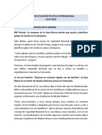 Informe Situación Política Internacional 13.07.2022 - 20H