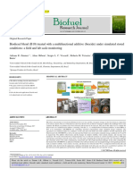 Biodiesel Blend (B10) Treated With A Multifunctional Additive (Biocide) Under Simulated Stored Conditions: A Field and Lab Scale Monitoring