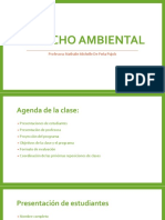 Derecho Ambiental, Primera Clase