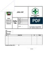 Form Daftar Tilik Benar