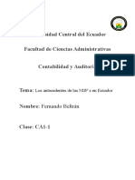 Antecedentes de Las NIIF en Ecuador