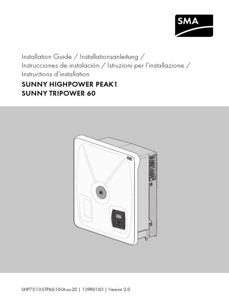 SHP75 10 STP60 10 IA XX 20 | PDF | Photovoltaics | Power Inverter
