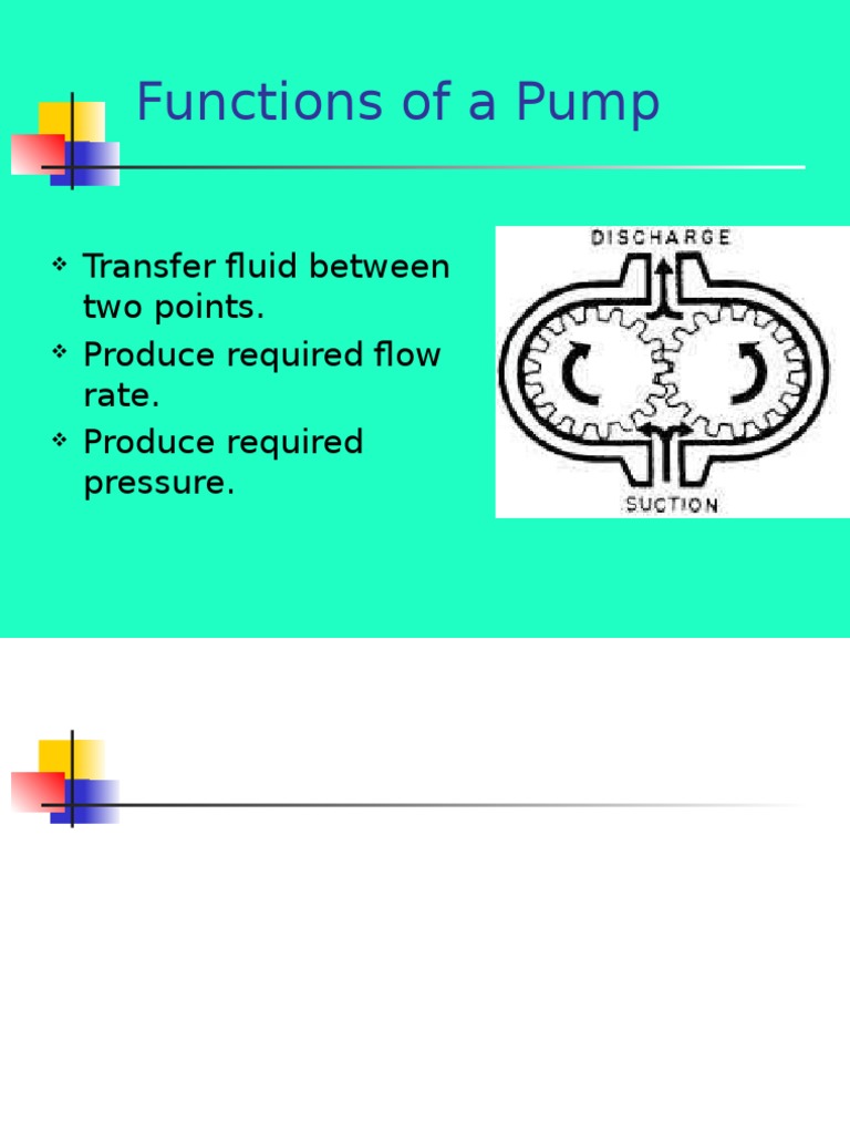 Function of A Pump PDF Pump Pipe (Fluid Conveyance)