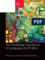 WODAK - FORCHTNER - The Routledge Handbook of Language and Politics