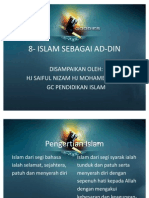 8- Islam Sebagai Ad-Din