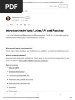 Introduction To WebAuthn API and Passkey