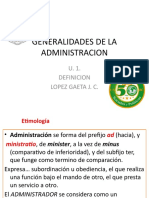 1 Generalidades de La Administracion