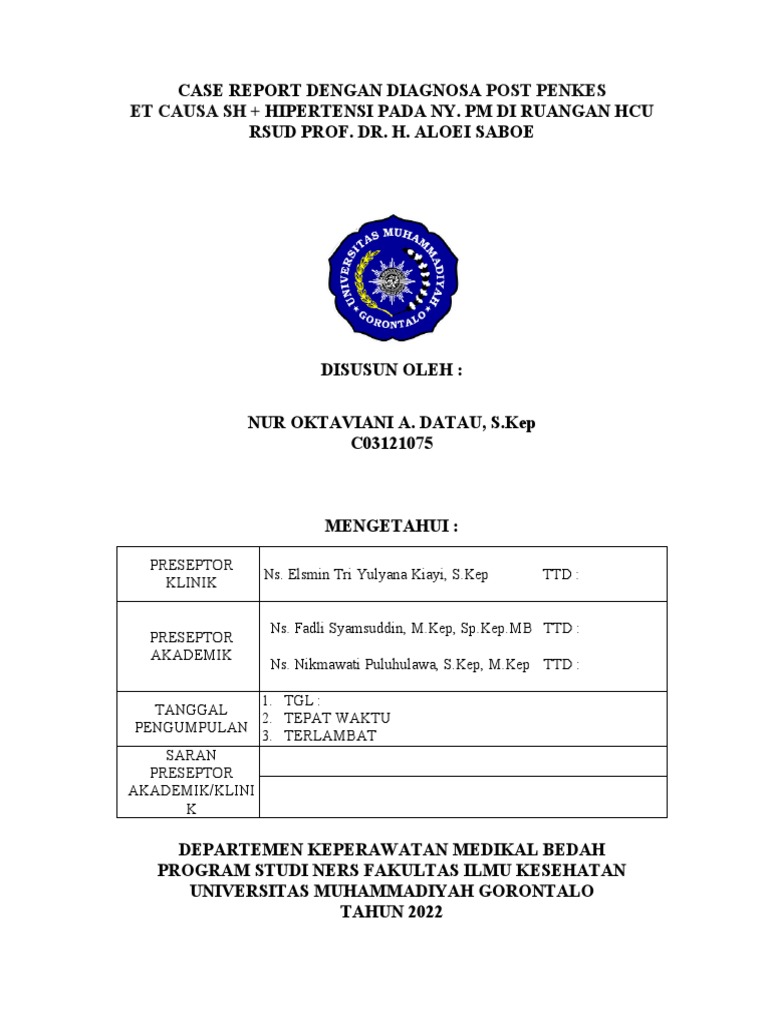 Mini Case Ruang Hcu Okta Pdf