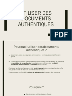 Utiliser Des Documents Authentiques