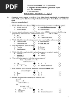 Computer Science HSSC-II Solution of 2nd Set Model Question Paper 