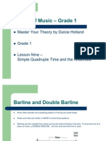 Gr1 Lesson 9 Simple Quadruple and Anacrusis