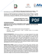 Scheda Informativa Tecnico-Luci Riapertura