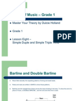 Gr1 Lesson 8 Simple Duple and Simple Triple Time