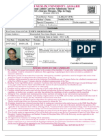 Aligarh Muslim University, Aligarh: Provisional Admit Card For Admission Test of S.S.S.C. (Science Stream) / Dip. in Engg