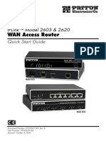 Wan Access Router: Iplink™ Model 2603 & 2620