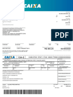 Boleto bancário CAIXA com vencimento em 05/08/2022