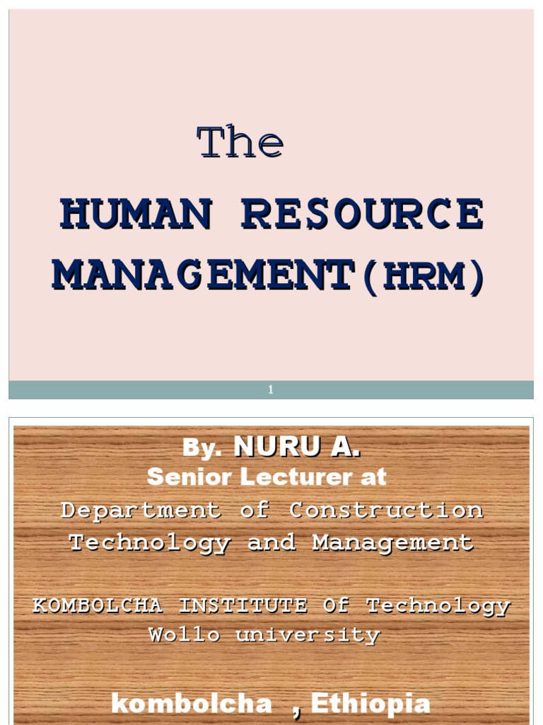 Human Resource Notes | PDF | Human Resource Management | Human Resources