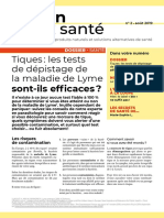 LeBonChoixSante 2 Aout 2019 Tiques Les Tests de Depistage de La Maladie de Lyme Sont Ils Efficaces SD