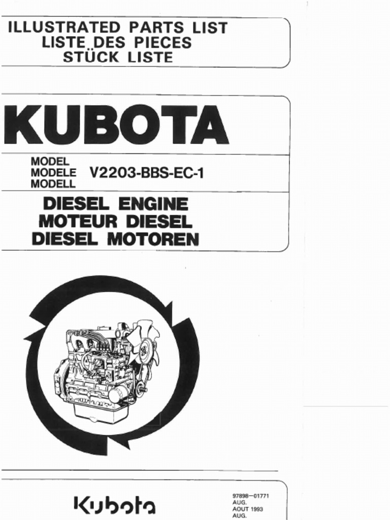 Parts Kubota V2203 PDF