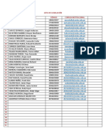 Lista de Legislación