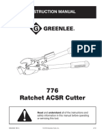 776 Ratchet ACSR Cutter Manual