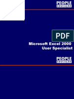 Microsoft Excel 2000 User Specialist