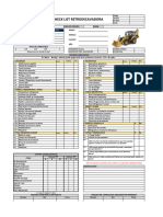 Checklist retroexcavadora