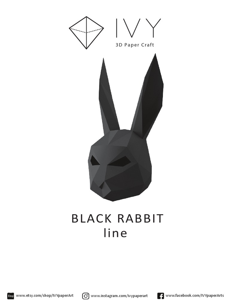 Step-by-Step Instructions for Crafting a 3D Paper Rabbit Sculpture ...