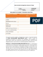 Anexo No. 11 Reglamento de Higiene y Seguridad Industrial