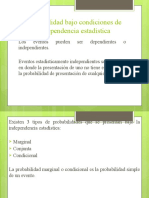 Probabilidad Bajo Condiciones de Indpendencia Estadística SEGUNDA PARTE