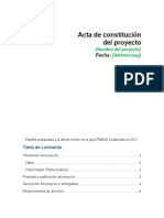 Acta constitución proyecto