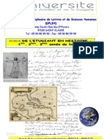 Guide général des enseignements de la Licence Histoire du DPLSH à StClaude 2011-20122