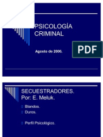 PSICOLOGÍA CRIMINAL. Ag.2006.