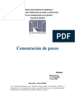 Cementacion de Pozos