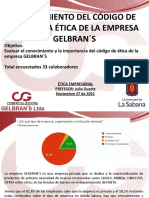 Conocimiento Del Código de Conducta Ética de La Empresa Gelbran S 1