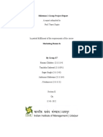 Milestone 1 Group Project Report: A Report Submitted To Prof. Tanvi Gupta