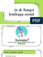 Jenis Dan Fungsi Lembaga Sosial