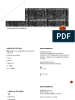 Indices Biológicos de Exposición para El Personal Ocupacionalmente Expuesto A Sustancias Químicas