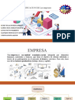 Clasificación de empresas según su tamaño, actividad y forma jurídica