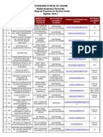 Catalago de Proyectos Vigentes 2022-1