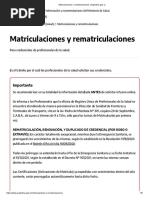 Matriculaciones y Rematriculaciones - Argentina - Gob.ar