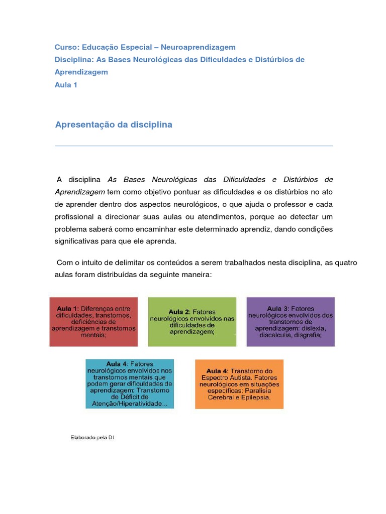 As Bases Neurológicas da Aprendizagem: O Sistema Nervoso Central e suas ...