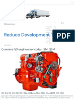 Cummins ISX Engine Error Codes. ISM, QSM - Truck PDF