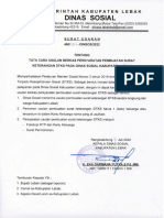 Pelayanan Surat Keterangan DTKS