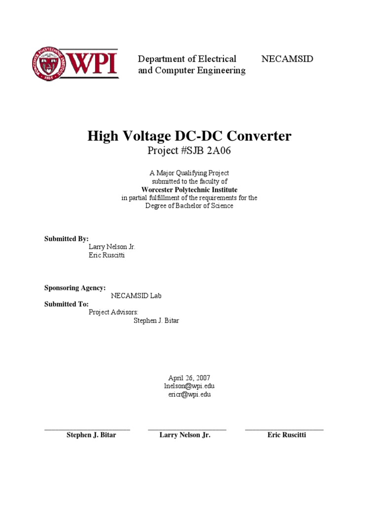 DC DC Converter | PDF