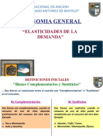 Clase 6 - Economia - Elasticidadades