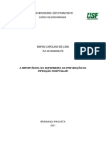 A Importância Do Enfermeiro Na Prevenção Da Infecção Hospitalar