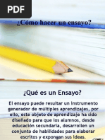 Como Hacer Un Ensayo
