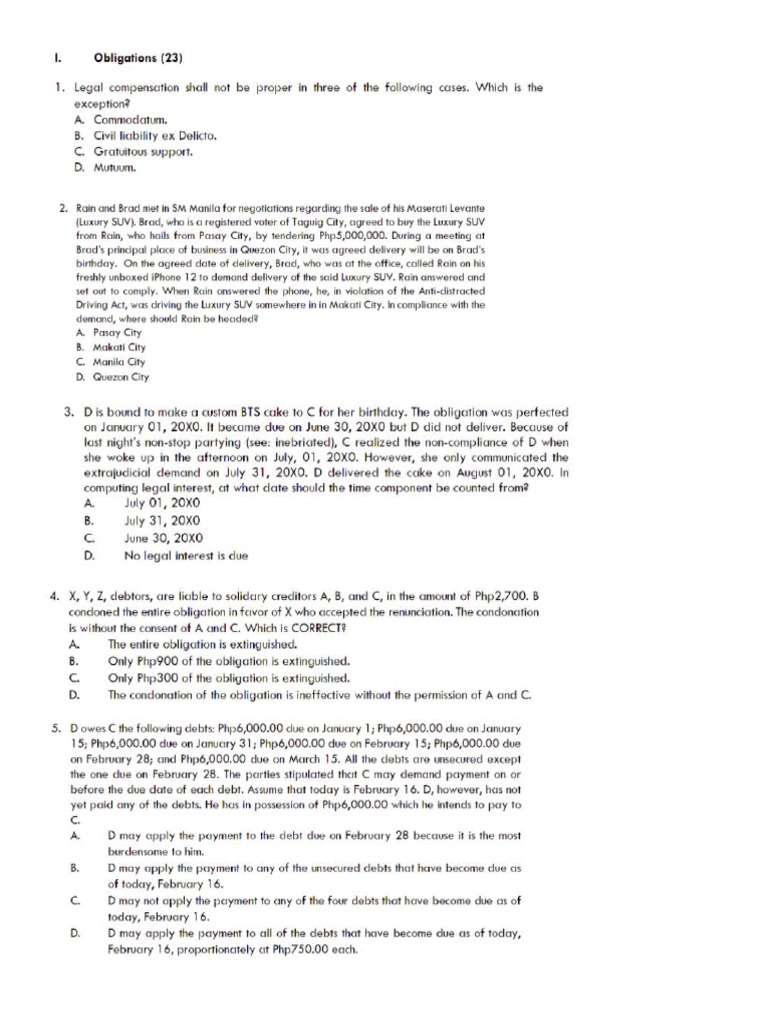 Résultats de l'examen LAW PINACCLE | PDF | Méthodes et références ...